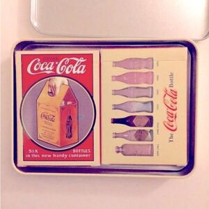 New Coca Cola Playing Cards in Tin New